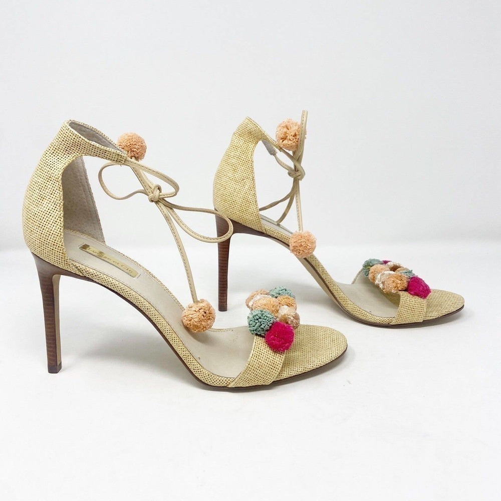Louise et Cie Kizzy Colorful Pom Pom Heels 10 - Picture 2 of 10
